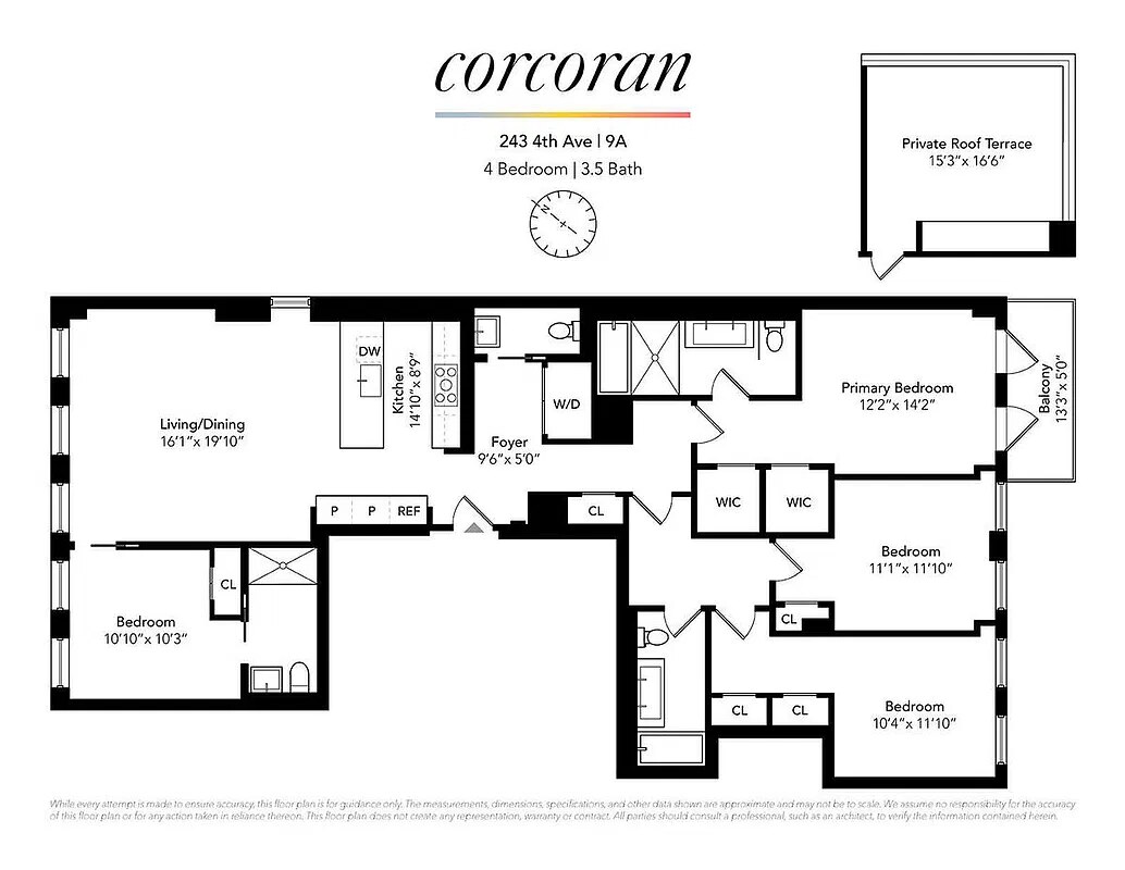 Floor plan of residence 9A